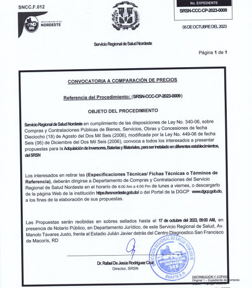 Convocatoria Compras Inversores