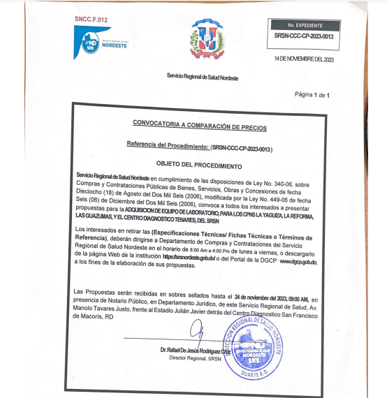Convocatoria Adquisición de equipos de laboratorio