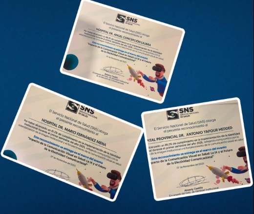 SNS reconoce a hospitales de la región Cibao Nordeste por cumplimiento en identidad institucional